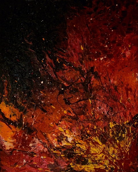 ArteDiAlina.com painting: Fire (da&nbsp;Catrame)